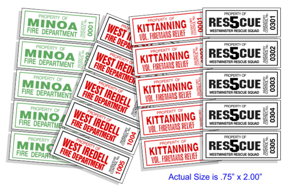 Reflective Inventory Control Equipment Markers