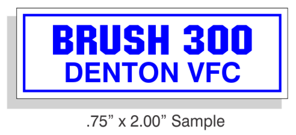 3/4" x 2" Reflective Equipment Markers