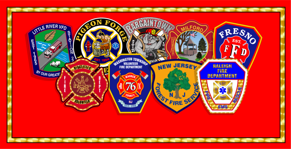 Reflective Fire Dept Logo