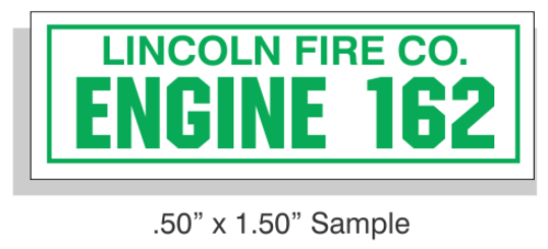 1/2" x 1 1/2" Reflective Equipment Markers