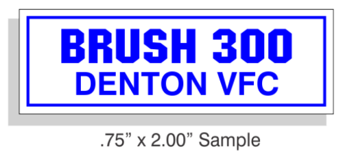 3/4" x 2" Reflective Equipment Markers