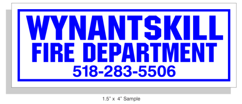 1 1/2" x 4" Reflective Equipment Markers