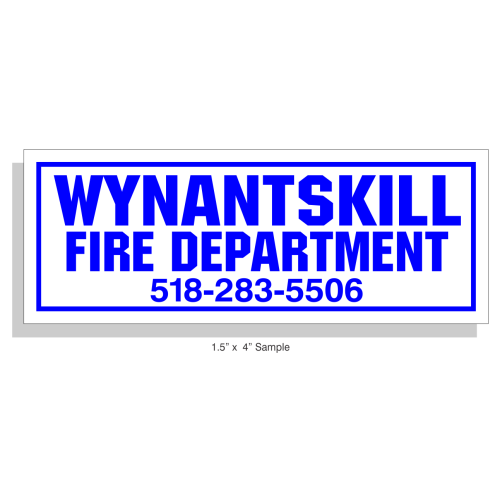 1.5" x 4" Reflective Equipment Marker