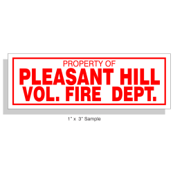 1" x 3" Reflective Equipment Markers