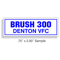 3/4" x 2" Reflective Equipment Markers