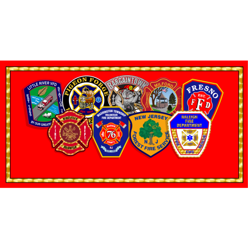 Reflective Fire Dept Logo